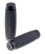 Hand Grips Diamond Black for 1 inch (25mm) Handlebars without Throttle Assembly - Highway Hawk H45-1208B