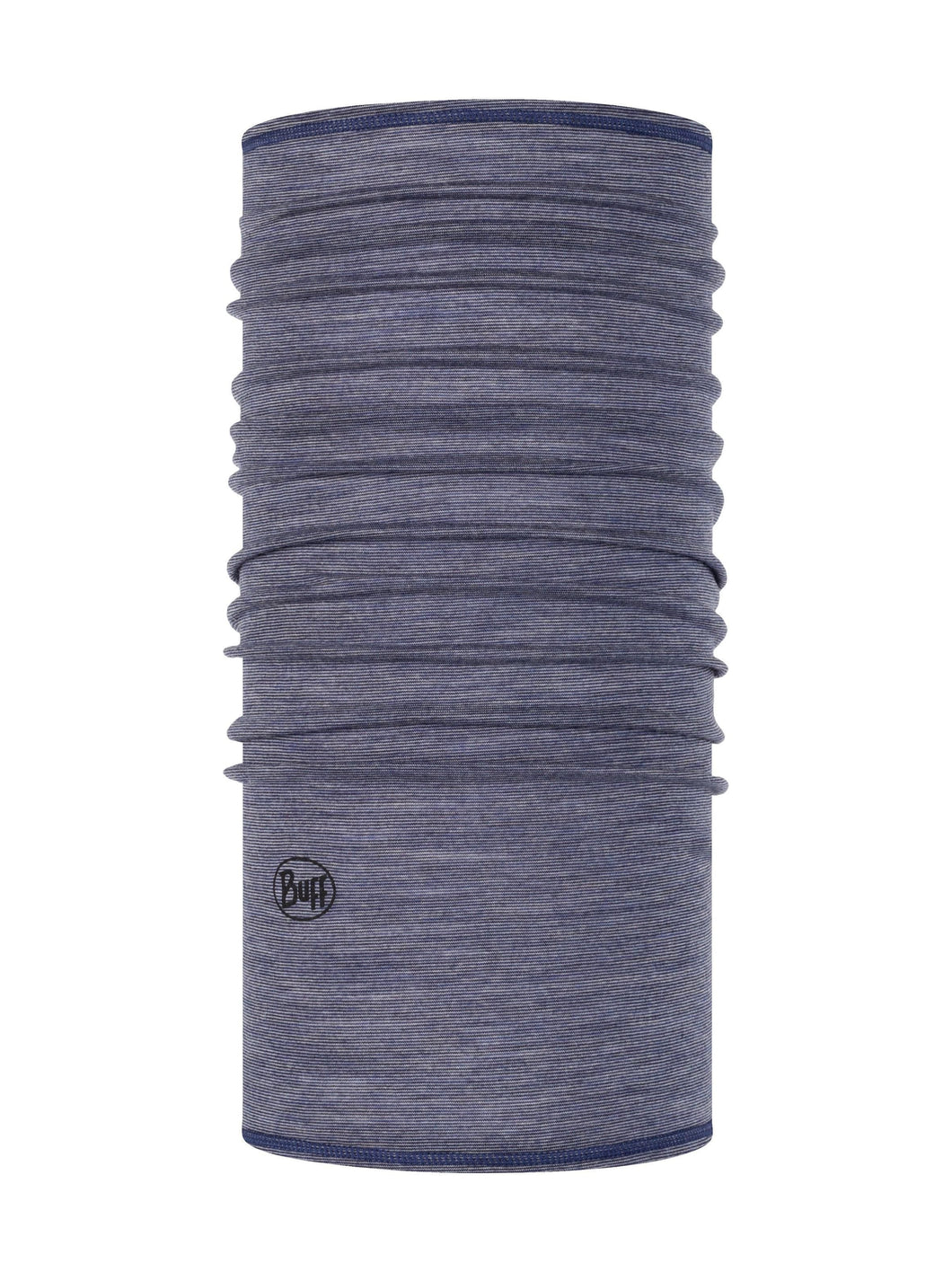 Merino Wool Thermal Buff Multifunctional Headwear Neck Tube Denim Multi-Stripes