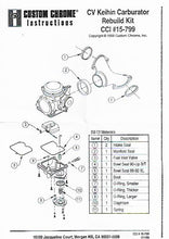 Load image into Gallery viewer, Keihin CV Carburetor Rebuild/Repair Kit for Harley-Davidson 1988-2006
