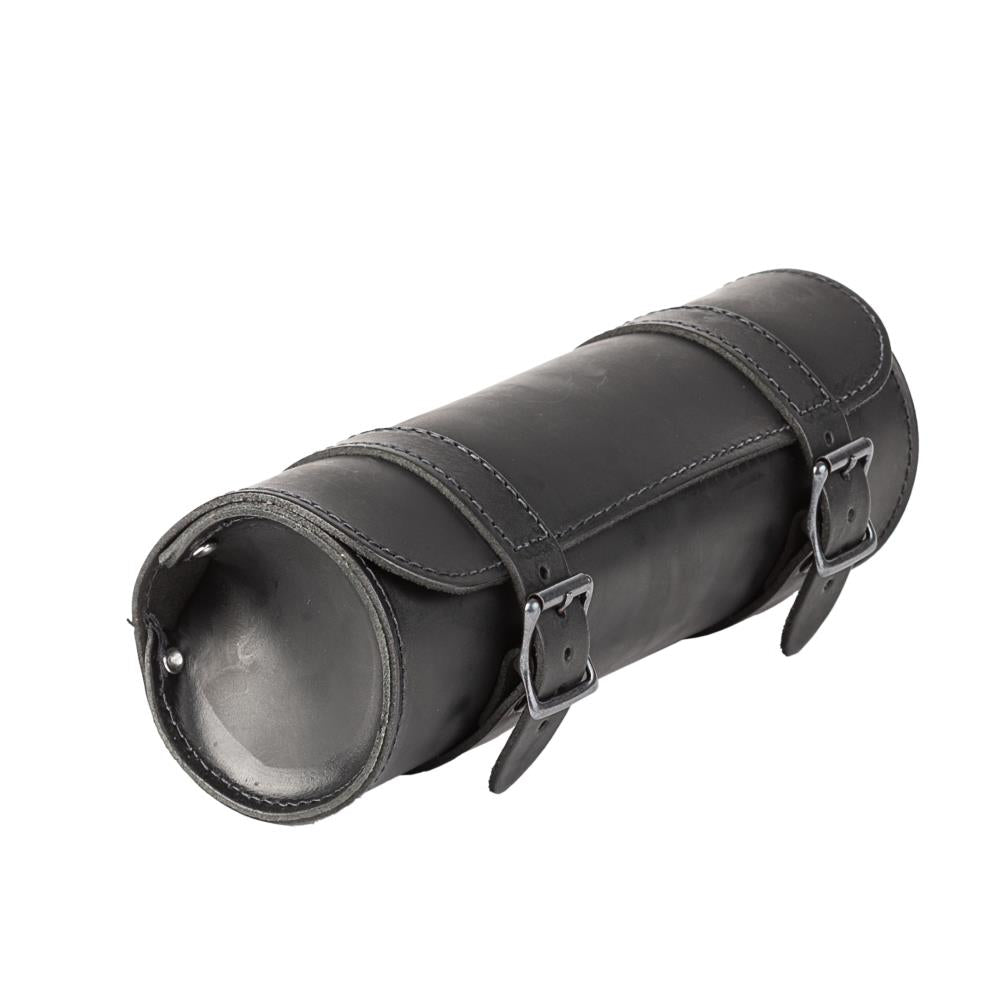 Motorrad Werkzeugtasche Chopper Style - 30x12 Cm Schwarze Toolbag Für Rahmenbefestigung