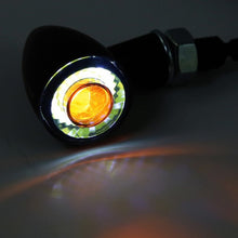 Load image into Gallery viewer, Highsider LED indicator/ Position Light &quot;APOLLO BULLET&quot; Smoke Lens (Pair) - Black
